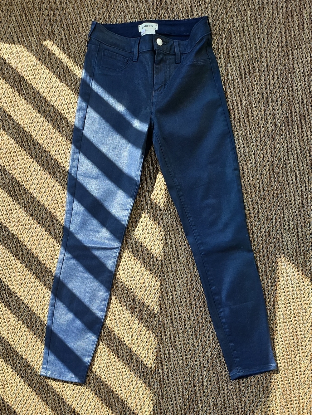 L'AGENCE Navy Blue Skinny Jeans